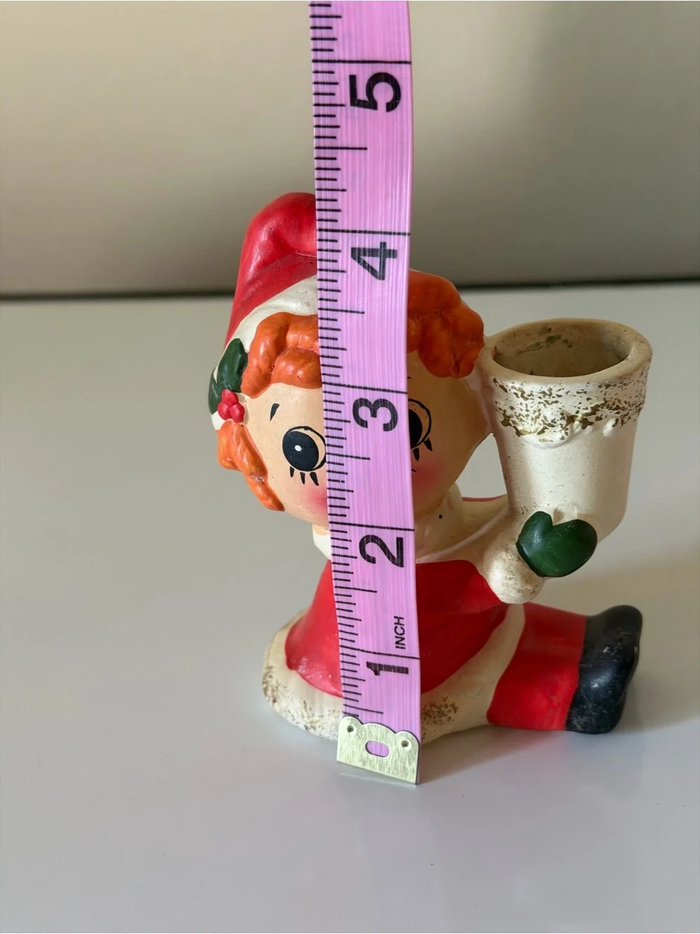 Napcoware Raggedy Ann Christmas Candleholders Pair